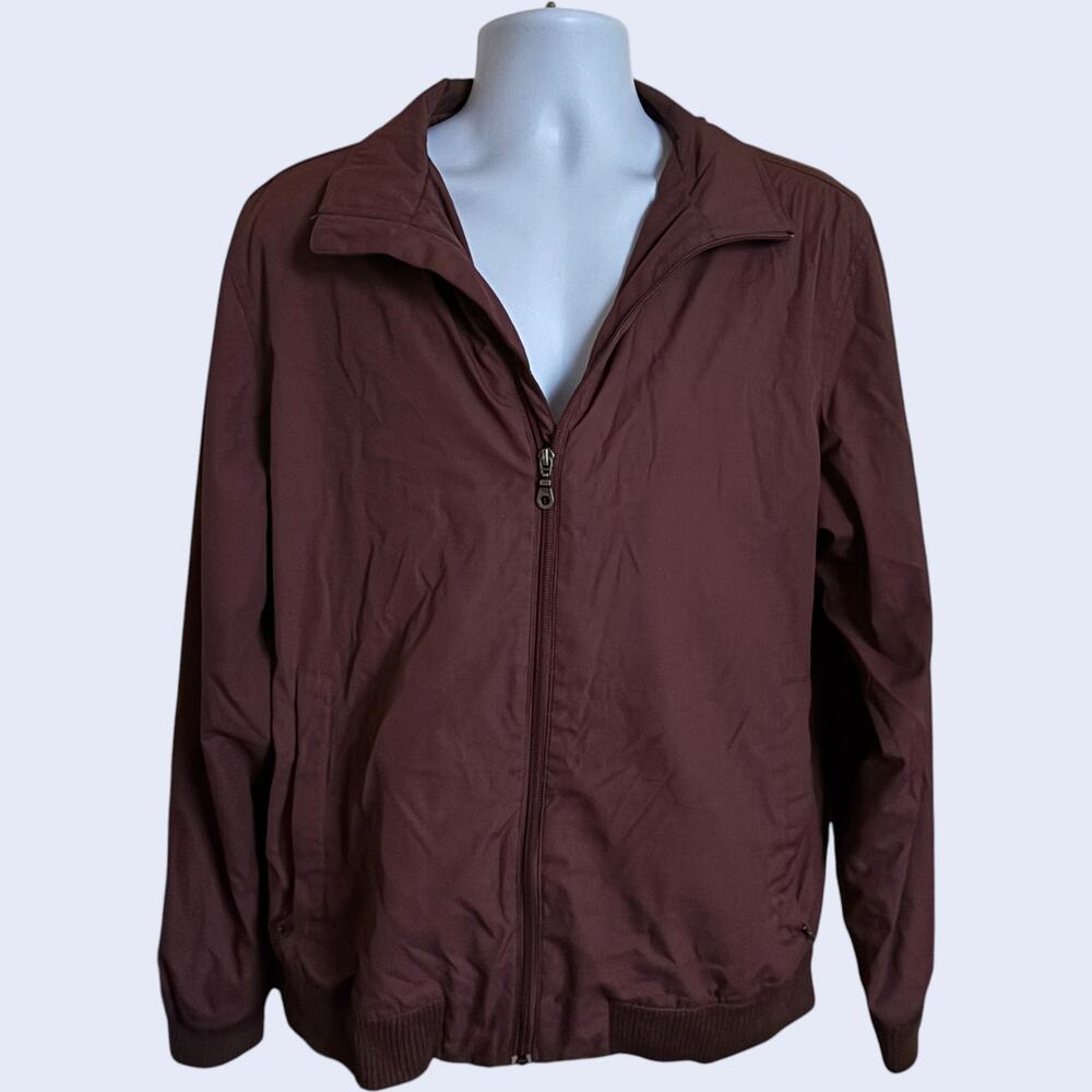 Eddie Bauer M Casual Windbreaker Red Regular Fit